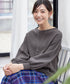 【安田美沙子さん着用】ボリュームパフスリーブニット